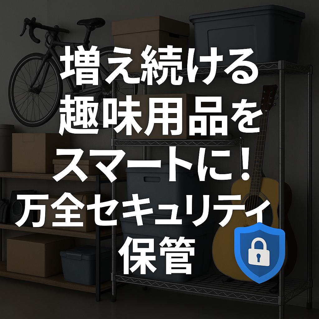 増え続ける趣味用品をスマートに！万全セキュリティ保管
